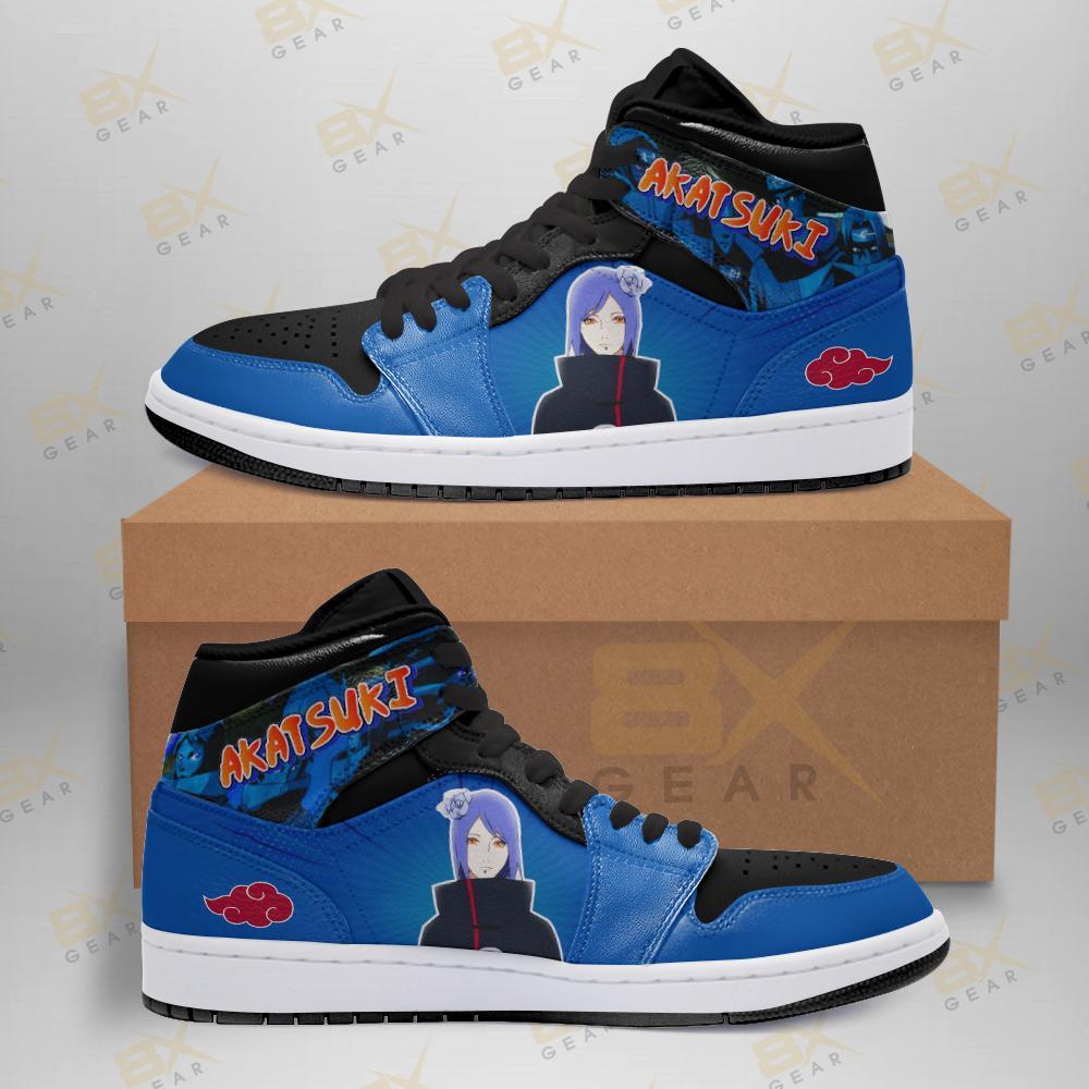 Konan Akatsuki Shoes Naruto Anime Sneakers Air Jordan Shoes Sport Sneakers