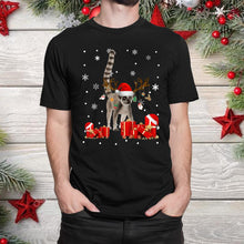 Load image into Gallery viewer, Lemur Funny Santa Reindeer Lemur Lover Christmas T-Shirt, Ladies T-Shirt, Hoodie 2D
