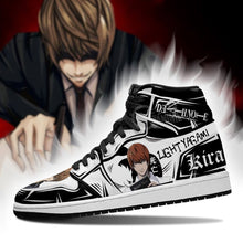 Load image into Gallery viewer, Light Yagami Shoes Boots Custom Death Note Anime Sneakers Air Jordan Shoes Sport Top Branding Trends 2020 Sneakers
