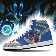 Load image into Gallery viewer, Lucario Shoes Boots Cute PokemonAnime Sneakers Air Jordan Shoes Sport Sneakers

