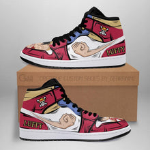 Load image into Gallery viewer, Luffy Gomu Gomu Skill One Piece Anime Sneakers Air Jordan Shoes Sport Top Branding Trends 2020 Sneakers
