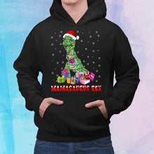 Load image into Gallery viewer, Mamasaurus Rex Funny Christmas T Rex Dinosaur Lover T-Shirt, Ladies T-Shirt, Hoodie 2D
