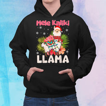 Load image into Gallery viewer, Mele Kaliki Llama Christmas Mele Kalikimaka Llama Lover T-Shirt, Ladies T-Shirt, Hoodie 2D
