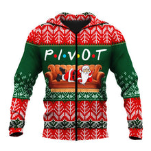 Load image into Gallery viewer, Merry Christmas FRIENDS Santa Claus SUIT Hoodie 3D, Zip Hoodie 3D, T-Shirt 3D, Sweatshirt 3D, Short Pant 3D
