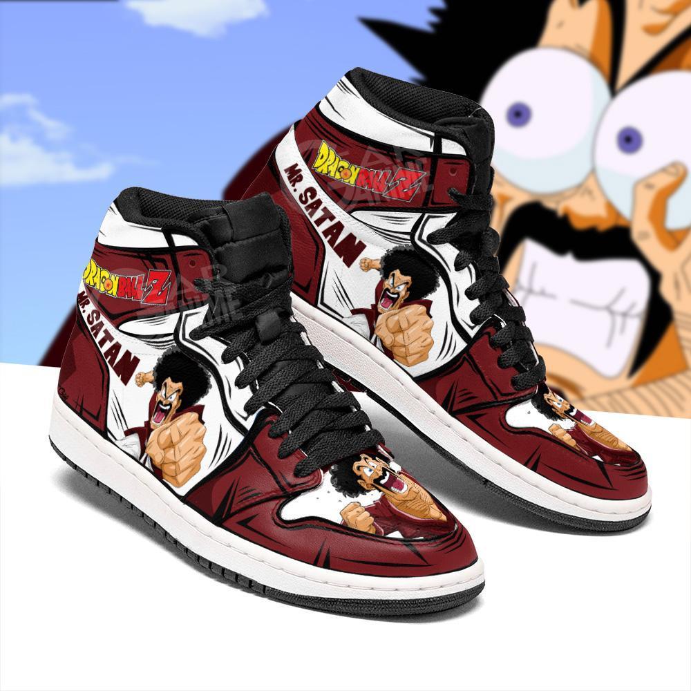 Mr Satan Shoes Boots Dragon Ball Anime Sneakers Air Jordan Shoes Sport Sneakers