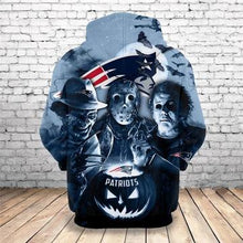 Load image into Gallery viewer, NFL Football New England Patriots Hoodies 3D Halloween Horror Night Sweatshirt Pullover Limited Edition For Men And Women
