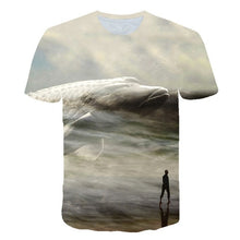 Load image into Gallery viewer, 3D T shirt Men Short Sleeve Shirt Animal Fishing 3D Print
