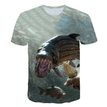 Load image into Gallery viewer, 3D T shirt Men Short Sleeve Shirt Animal Fishing 3D Print
