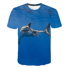 Load image into Gallery viewer, Fish 3d t-shirt Men Women Blue Sea Clothing
