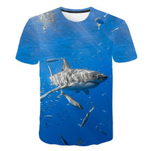 Load image into Gallery viewer, Fish 3d t-shirt Men Women Blue Sea Clothing
