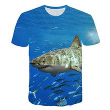 Load image into Gallery viewer, Fish 3d t-shirt Men Women Blue Sea Clothing
