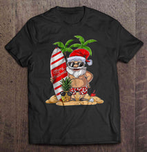 Load image into Gallery viewer, Merry Christmas Santa Claus Summer Holiday Version T-Shirt, Ladies T-Shirt, LongSleeve, Hoodie 2D
