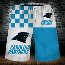 Load image into Gallery viewer, 2020 Summer Carolina Panthers 3D Beach Shorts Cool Short Pants 3D Swimming Trunks
