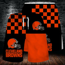 Load image into Gallery viewer, Cleveland Browns Summer Beach 3D Sport Shorts Pants Men Cool Shorts Swim Trunks
