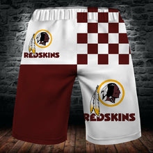 Load image into Gallery viewer, 2020 HOT Washington Redskins Summer Beach Shorts Men&#39;s Cool Sport Short Pants 3D Swim Trunks
