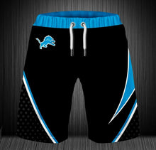 Load image into Gallery viewer, 2020 HOT Detroit Lions Summer Beach Shorts Men&#39;s Cool Sport Short Pants 3D Swim Trunks
