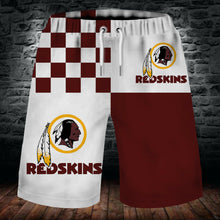 Load image into Gallery viewer, 2020 HOT Washington Redskins Summer Beach Shorts Men&#39;s Cool Sport Short Pants 3D Swim Trunks
