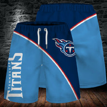 Load image into Gallery viewer, Summer Tennessee Titans Summer Beach Shorts Men's Cool Sport Short Pants 3D Swim Trunks Surfing Board Shorts

