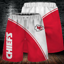 Load image into Gallery viewer, Summer Kansas City Chiefs Summer Beach Shorts Men's Cool Sport Short Pants 3D Swim Trunks
