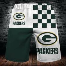 Load image into Gallery viewer, 2020 Green Bay Packers Summer Beach Shorts Men&#39;s Cool Sport Short Pants 3D Swim Trunks
