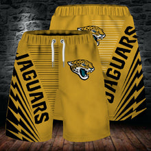 Load image into Gallery viewer, Jacksonville Jaguars NFL Football 3D Shorts Summer Beach Men's  Cool Sport Short Pants 3D Swim Trunks
