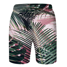 Load image into Gallery viewer, Summer Beach 3D Leaf Print  Shorts Men's Cool Sport Short Pants 3D Swim Trunks
