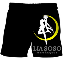 Load image into Gallery viewer, Anime Sailor Moon 3D Shorts Summer Beach Mens Womens Cool Sport Short Pants 3D Swim Trunks
