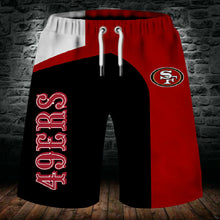 Load image into Gallery viewer, 2020 San Francisco 49ers Summer 3D Beach Shorts Cool Short Pants 3D Swimming Trunks Surfing Board Short

