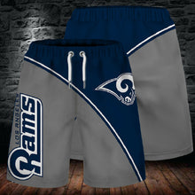 Load image into Gallery viewer, 2020 Los Angeles Rams Summer Beach Shorts Men&#39;s Cool Sport Short Pants 3D Swim Trunks
