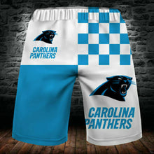 Load image into Gallery viewer, 2020 Summer Carolina Panthers 3D Beach Shorts Cool Short Pants 3D Swimming Trunks
