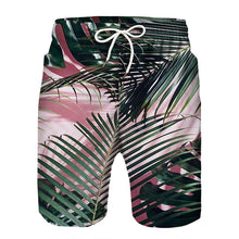 Load image into Gallery viewer, Summer Beach 3D Leaf Print  Shorts Men's Cool Sport Short Pants 3D Swim Trunks
