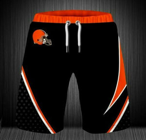 2020 Cleveland Browns Summer Beach Shorts Cool Short Pants 3D Swimming Trunks Surfing Board Short