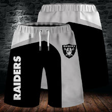 Load image into Gallery viewer, Las Vegas Raiders Summer 3D Beach Shorts Cool Short Pants 3D Swimming Trunks
