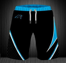 Load image into Gallery viewer, 2020 Summer Carolina Panthers 3D Beach Shorts Cool Short Pants 3D Swimming Trunks
