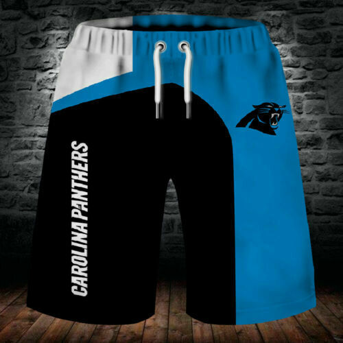 2020 Summer Carolina Panthers 3D Beach Shorts Cool Short Pants 3D Swimming Trunks