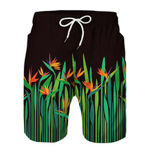 Load image into Gallery viewer, 2020 Summer  3D Leaf Print Beach Shorts Men&#39;s Cool Sport Short Pants 3D Swim Trunks
