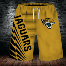 Load image into Gallery viewer, Jacksonville Jaguars NFL Football 3D Shorts Summer Beach Men's  Cool Sport Short Pants 3D Swim Trunks
