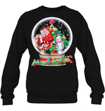 Load image into Gallery viewer, Merry Christmas Santa Claus And Snowman Snowball Version T-Shirt, Ladies T-Shirt, LongSleeve, Hoodie 2D
